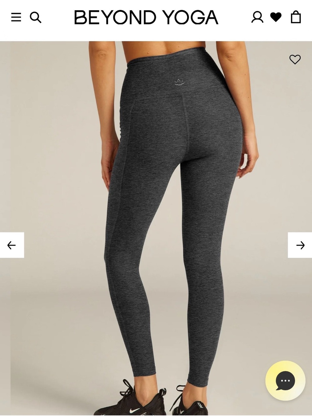Beyond Yoga Charcoal Heather High-Rise Leggings